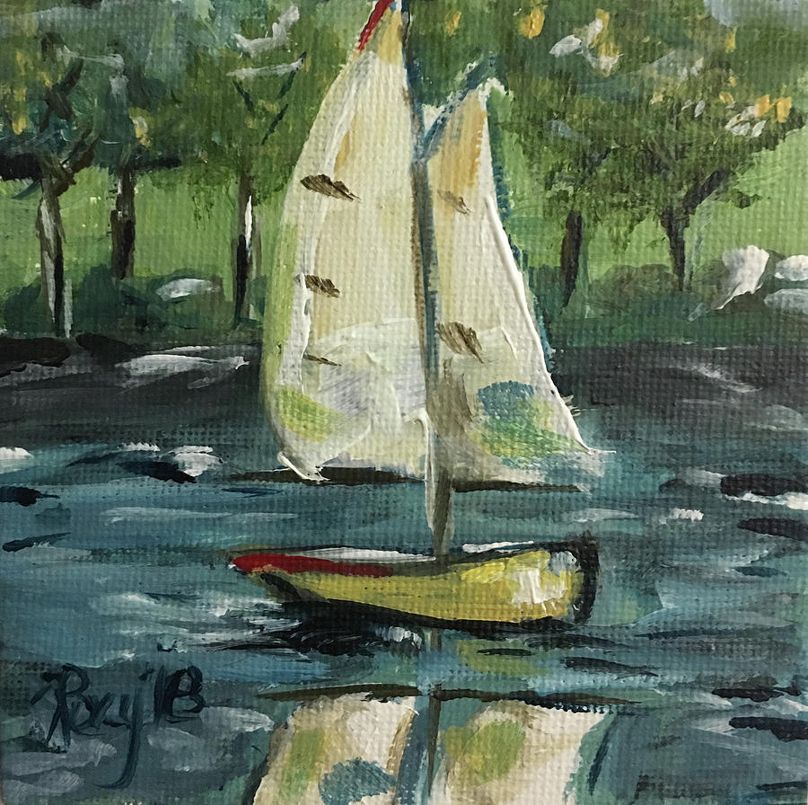 Sails and Sails Painting by Roxy Rich