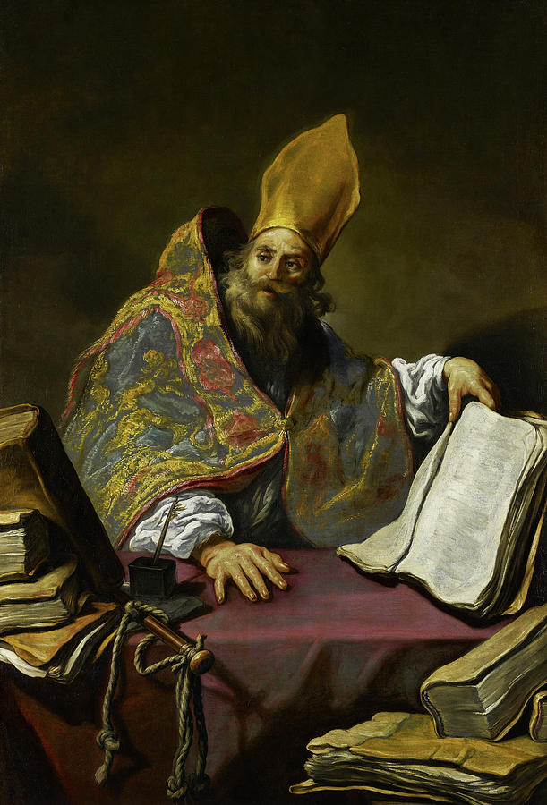 Saint Ambrose Painting by Mountain Dreams | Fine Art America