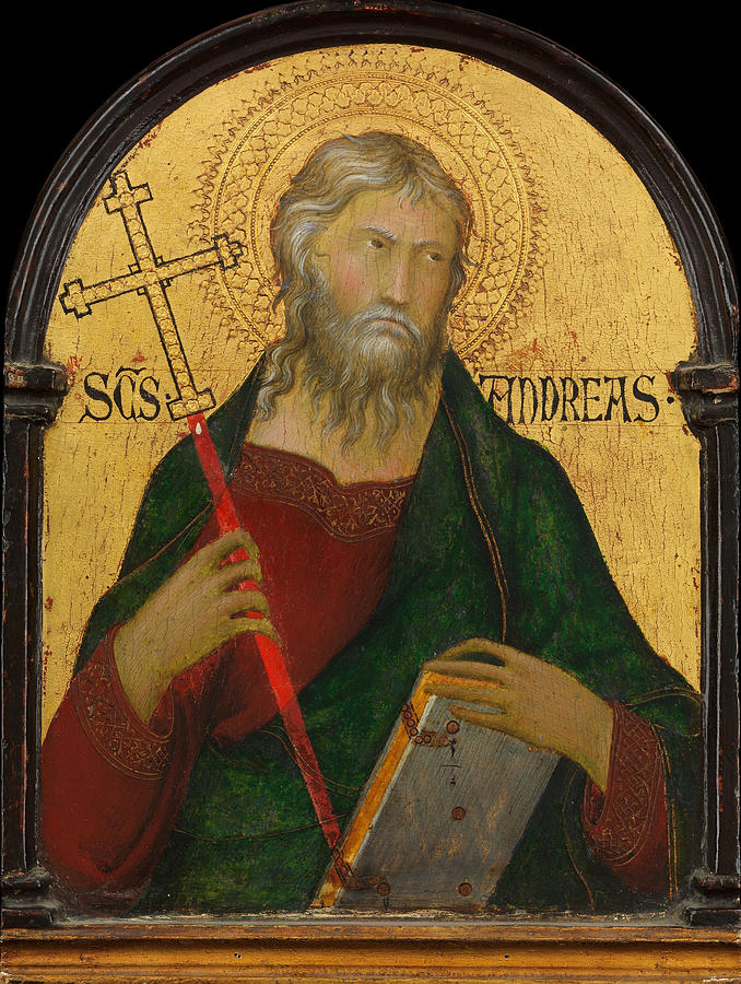 Saint Andrew #2 Painting by Workshop of Simone Martini