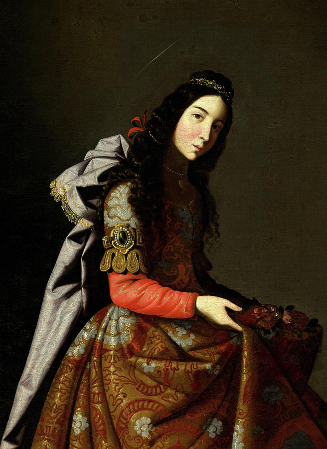Saint Casilda, 1635 Painting by Francisco de Zurbaran Fine Art America