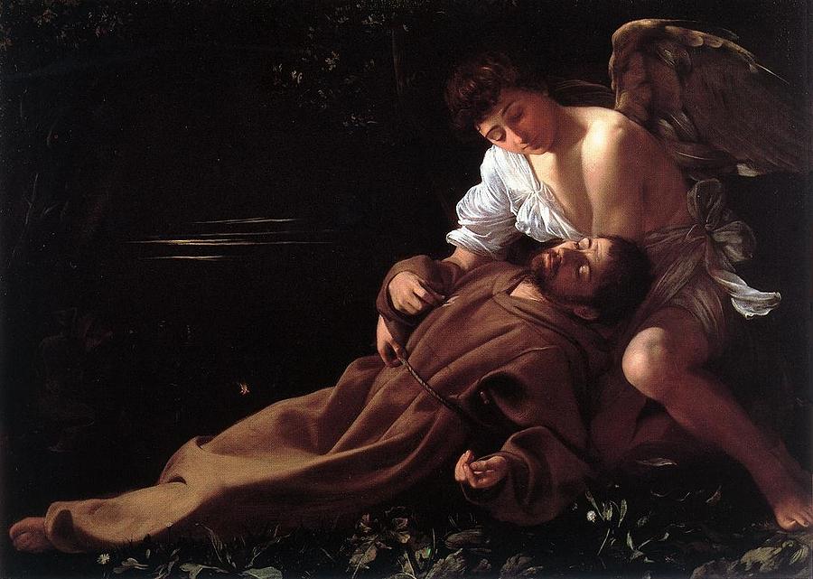 Caravaggio Painting - Saint Francis of Assisi in Ecstasy #1 by Caravaggio