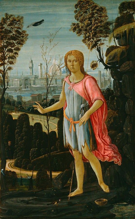 Saint John the Baptist #2 Painting by Jacopo del Sellaio