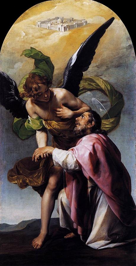 Saint John the Evangelist's Vision of Jerusalem Painting by Alonso Cano ...