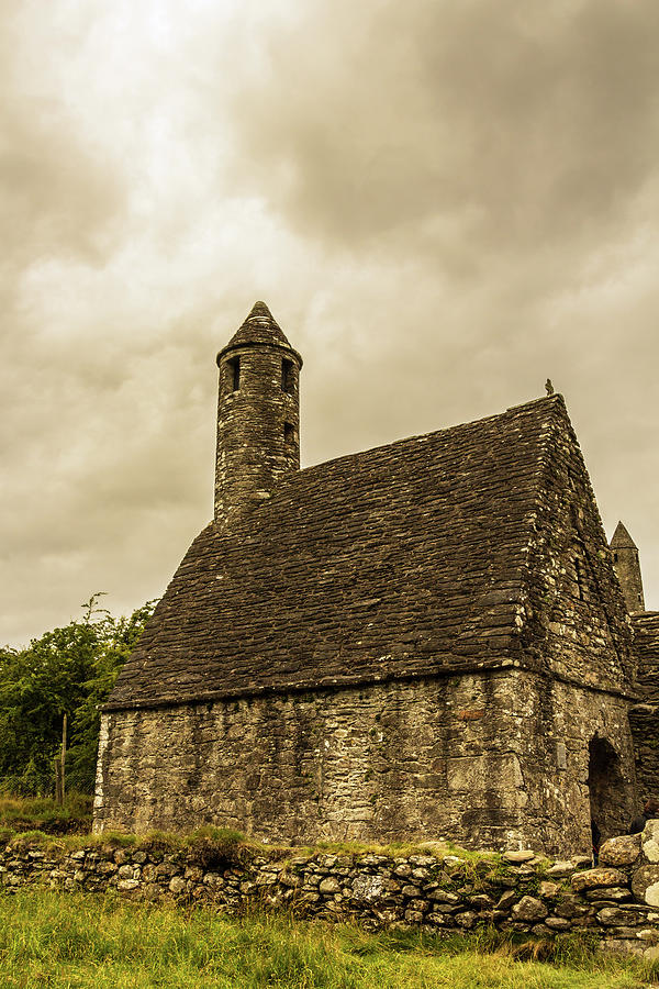 Saint Kevins Church In Glendalough Photograph
