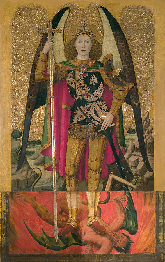 Saint Michael Painting by Jaume Huguet - Fine Art America