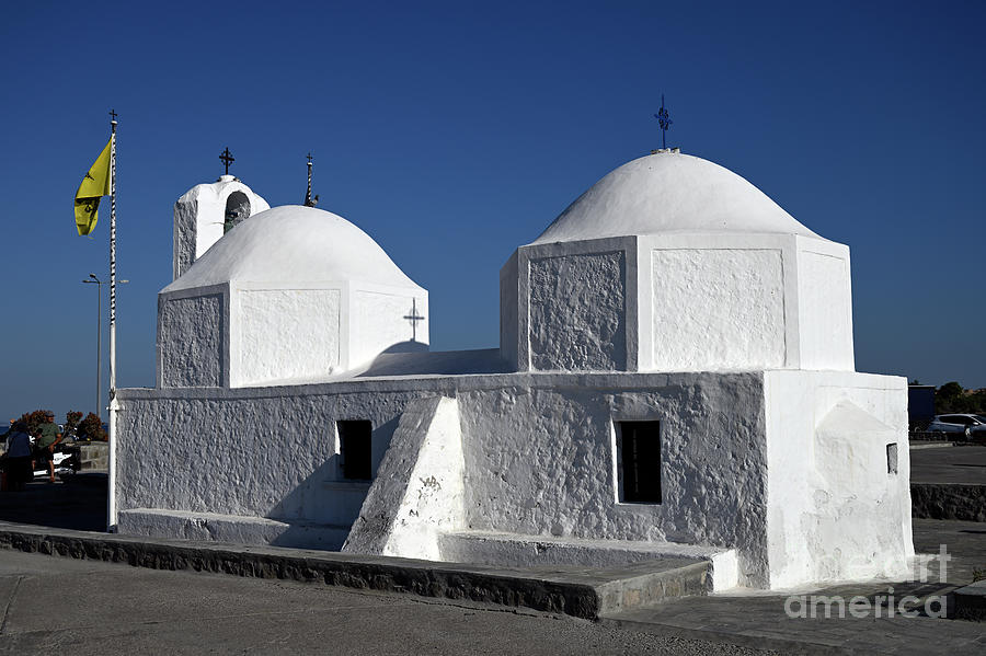 Saint Nikolaos chapel in Aegina port #1 Photograph by George Atsametakis