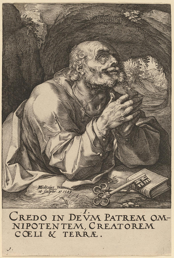 Saint Peter Drawing by Hendrik Goltzius Pixels