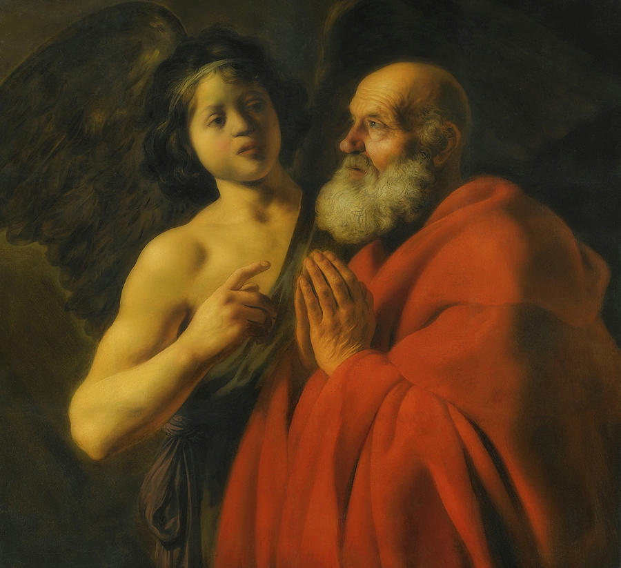 Saint Peter released from prison #2 Painting by Jan Lievens