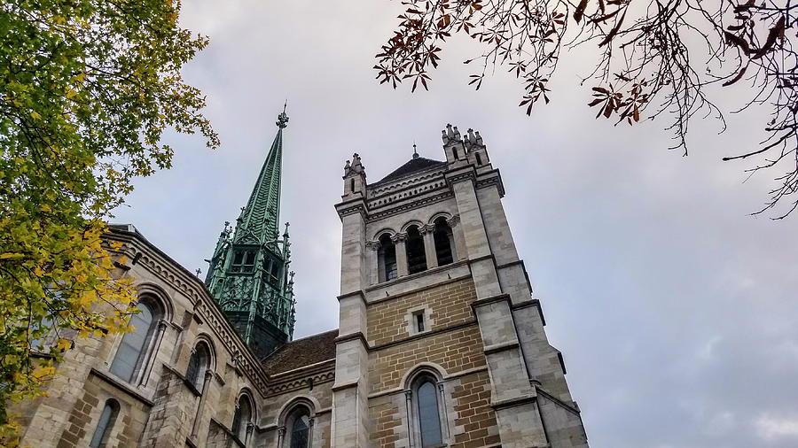 Saint-Pierre cathedral in Geneva, Switzerland #1 Photograph by Elenarts - Elena Duvernay photo