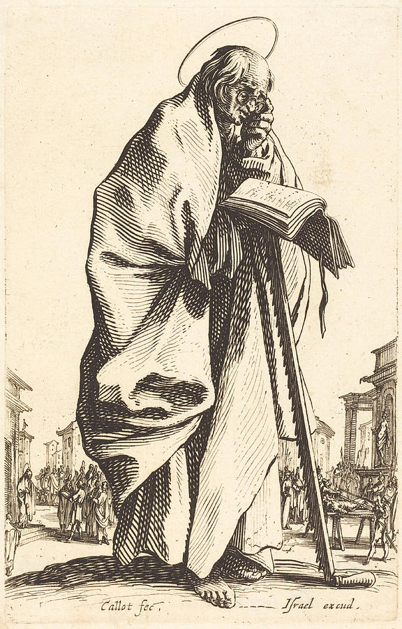 Saint Simon #1 Drawing by Jacques Callot