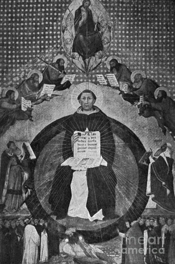Saint Thomas Aquinas #1 Painting by Granger