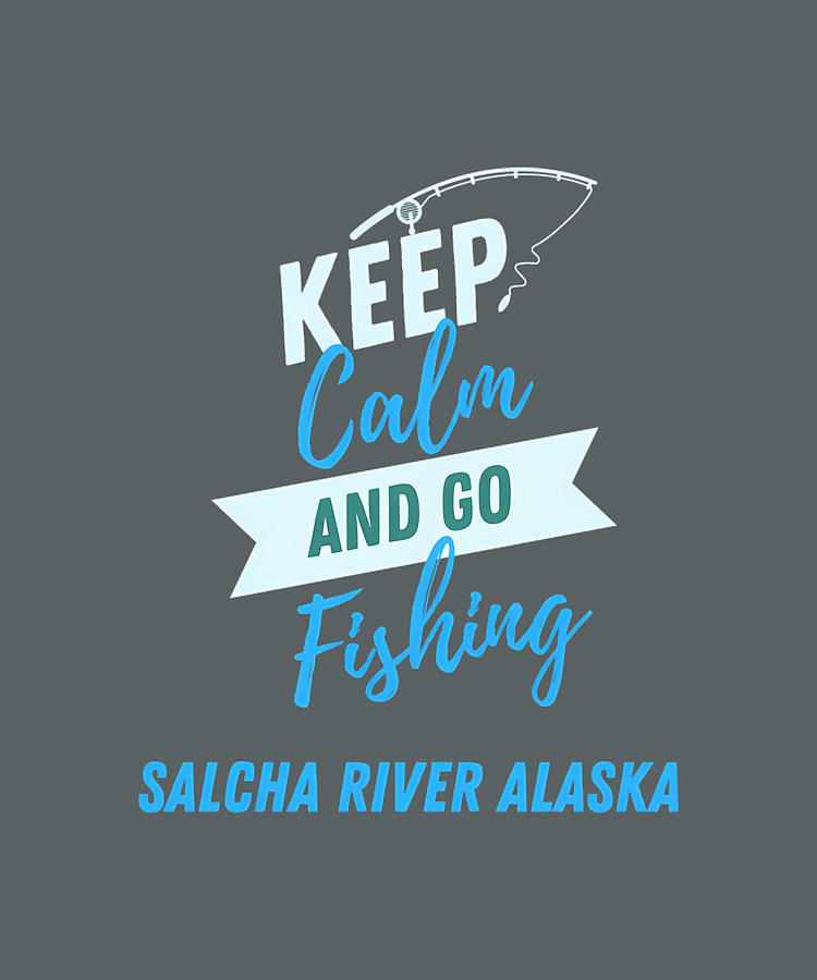 Christmas Digital Art - Salcha River Alaska Fishing  #1 by Sibainu