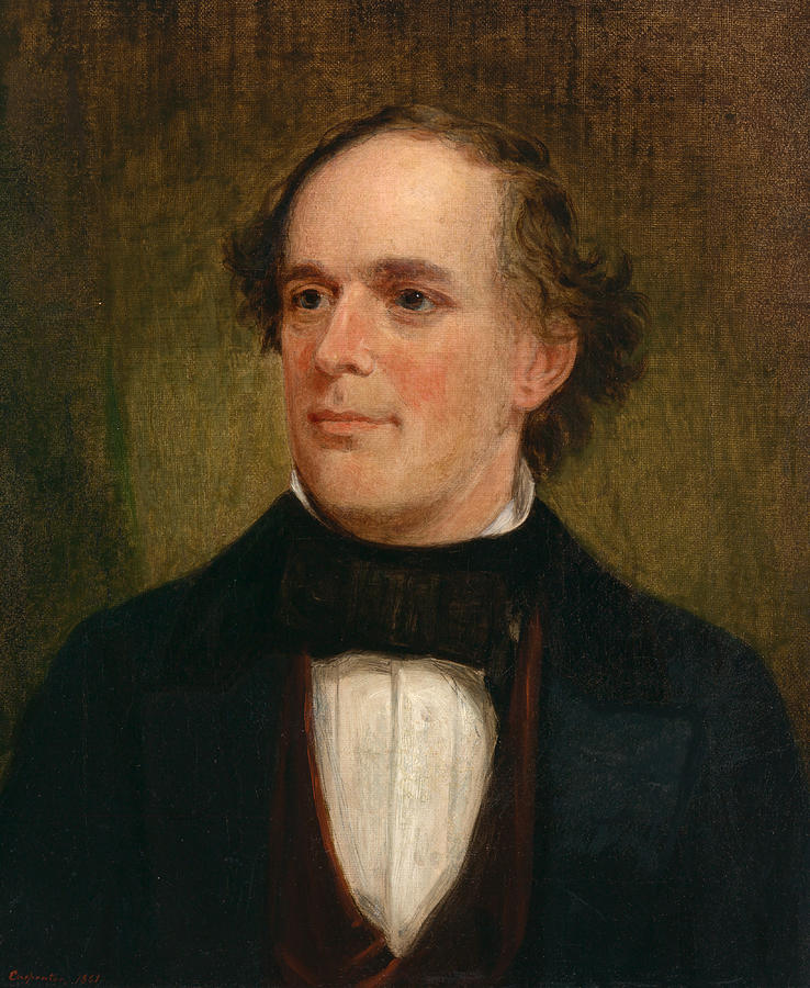 Salmon P Chase Painting By Francis Bicknell Carpenter - Fine Art America