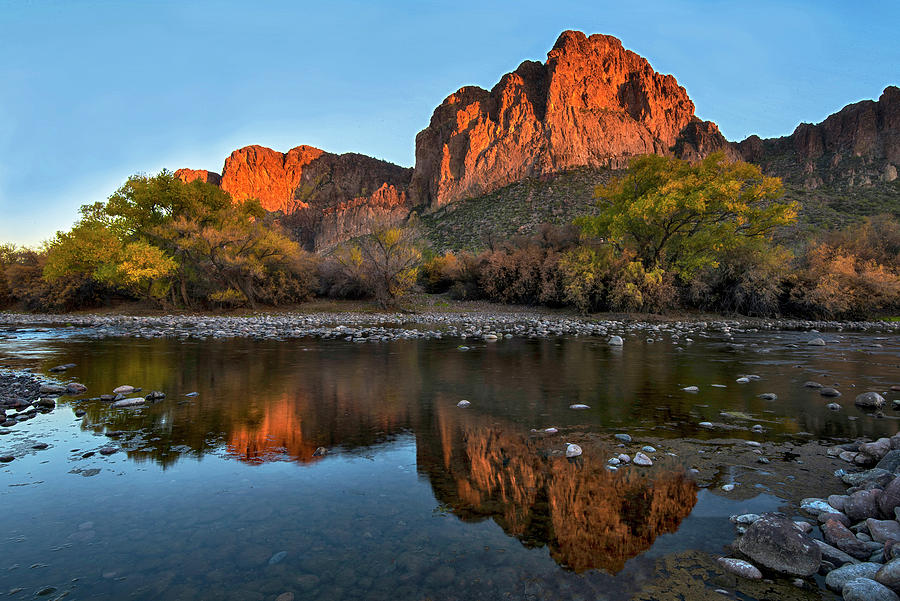 Salt River Reflections #1 Photograph by Dave Dilli