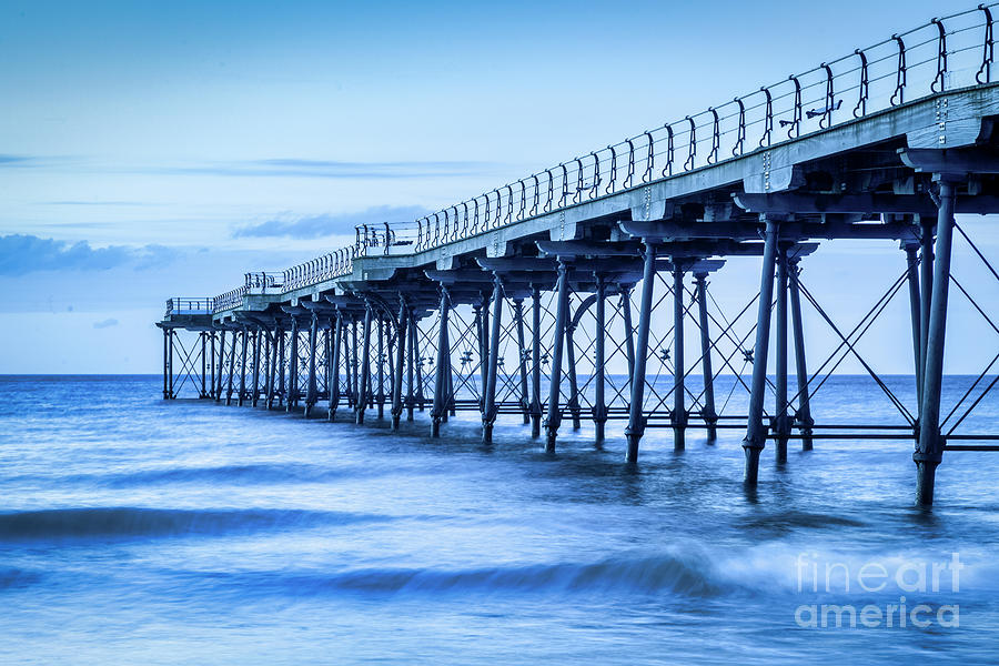 Cleveland Photograph - Saltburn Pier at Dawn #1 by Colin and Linda McKie