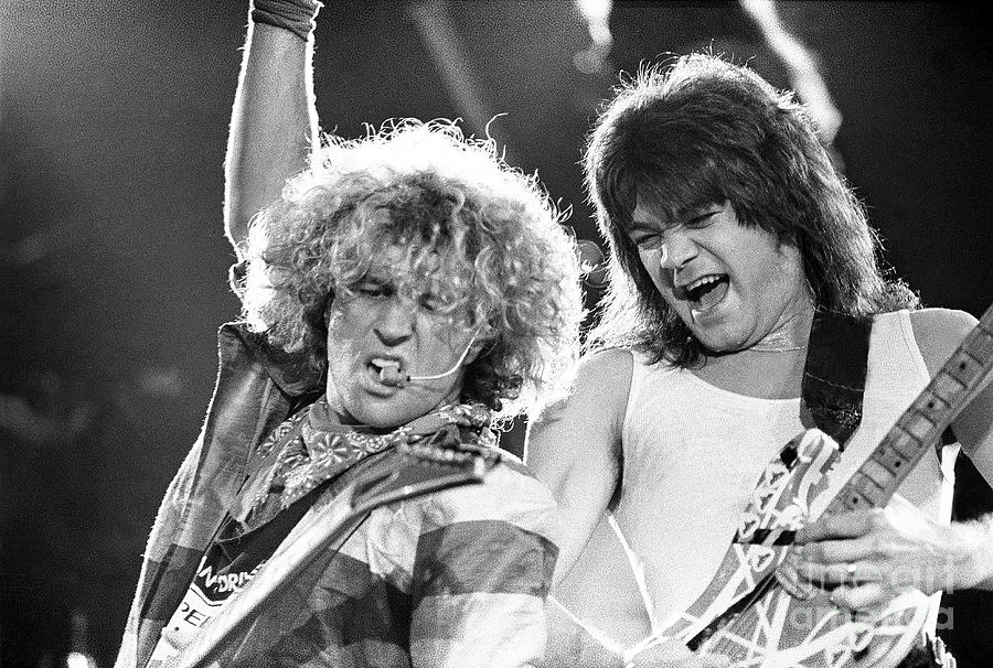 Musician Photograph - Sammy Hagar and Eddie Van Halen #1 by Concert Photos