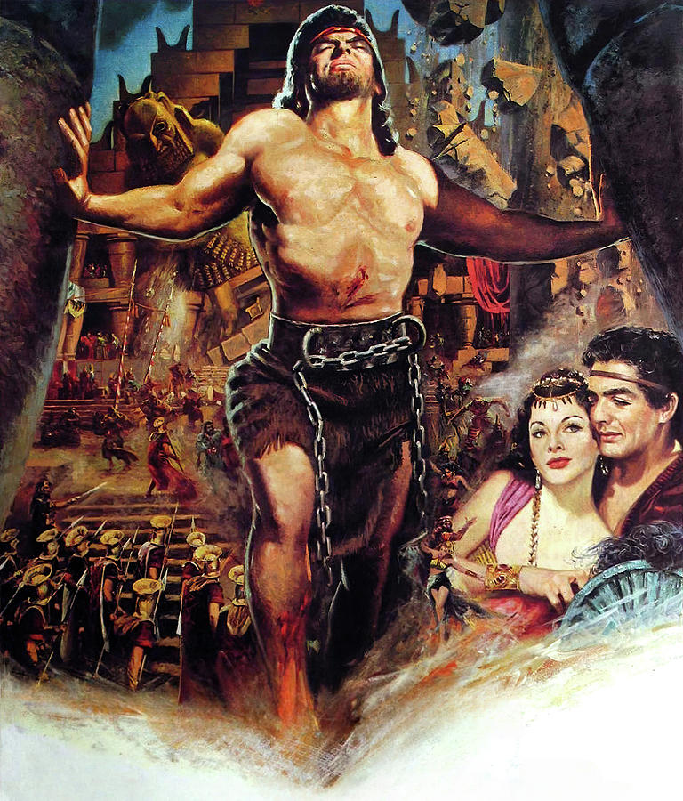 Vintage Painting - Samson and Delilah, 1949, movie poster painting by Movie World Posters