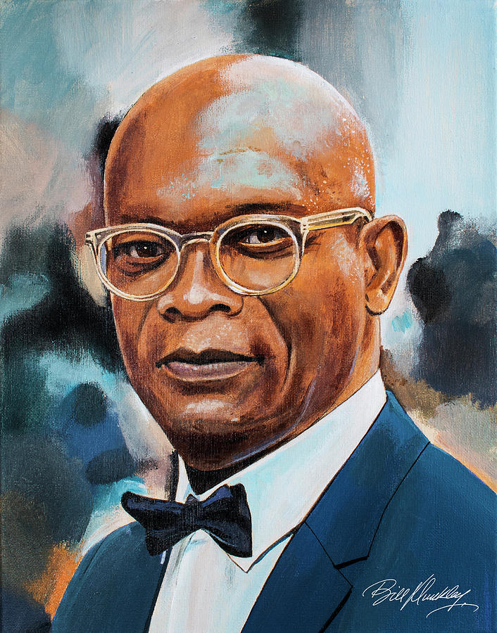 Samuel L Jackson Painting By Bill Dunkley - Fine Art America