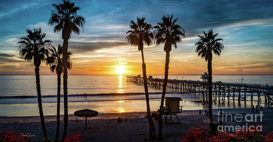 San Clemente Pier at Sunset Photograph by David Levin
