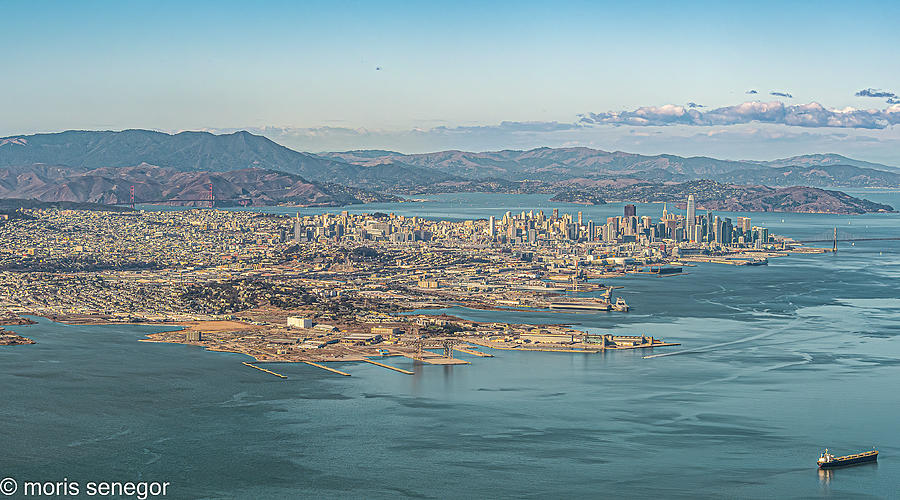 San Francisco, Aerial View #1 Photograph by Moris Senegor