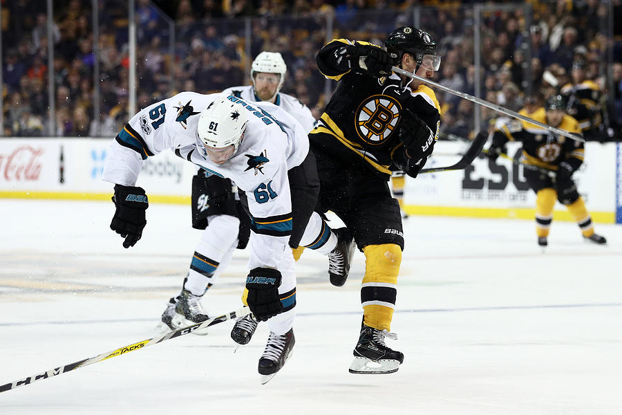 San Jose Sharks v Boston Bruins #1 Photograph by Maddie Meyer