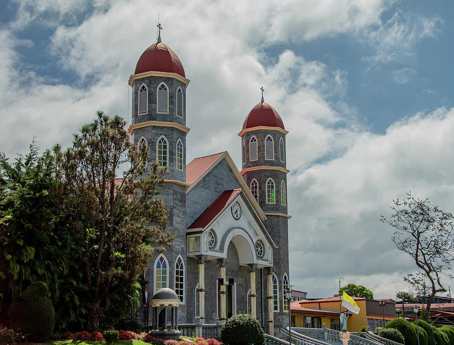 San Raphael Church, Costa Rica #1 Photograph by Marcy Wielfaert