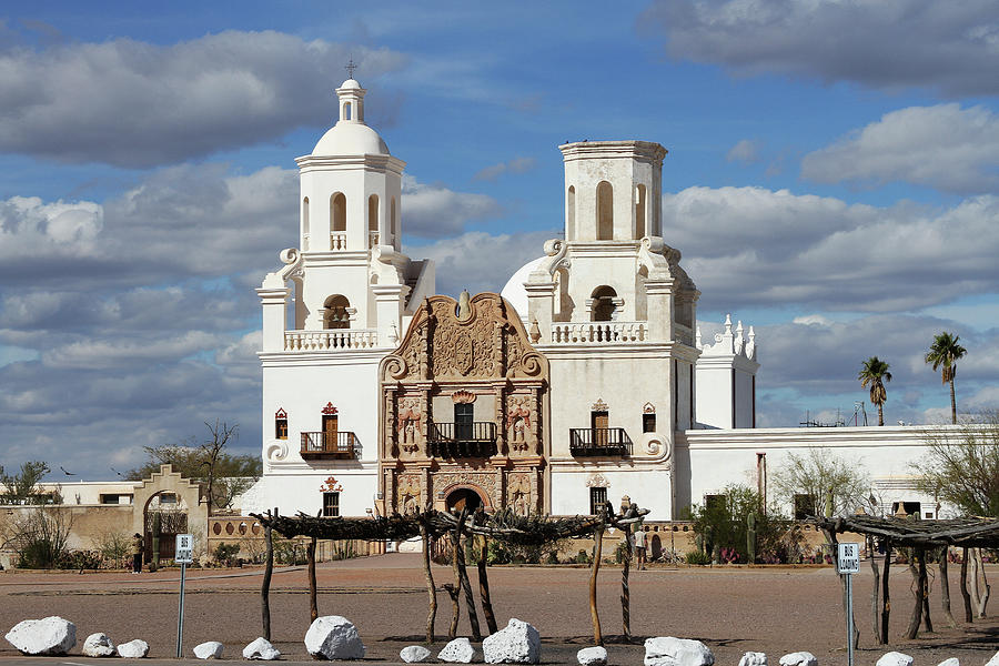 San Xavier Mission Tucson Arizona #1 Digital Art by Tom Janca