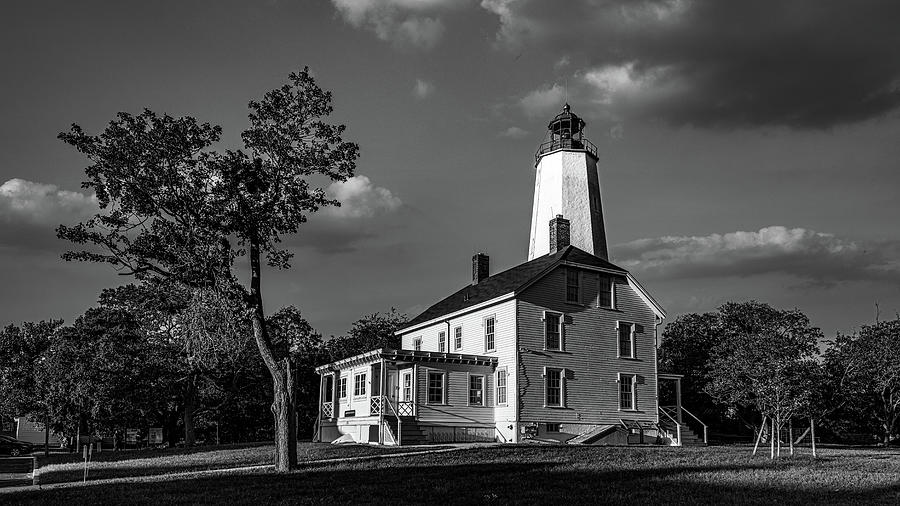 Sandy Hook Lighthouse Photograph by Randy Scherkenbach