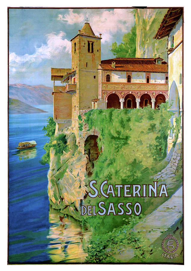 Santa Caterina del Sasso #1 Digital Art by Long Shot