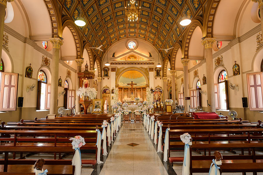 Santa Cruz Church  the Portuguese legacy in Bangkok #1 Photograph by Arun Roisri