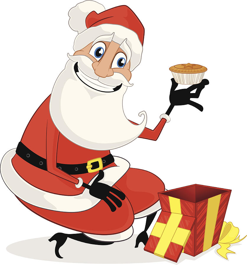 Santas Gift -  Mince Pie! #1 Drawing by LeeDaniels