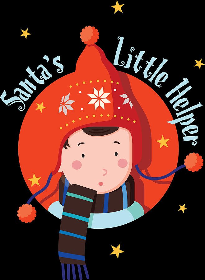 Christmas Digital Art - Santas Little Helper Girl #1 by Jacob Zelazny