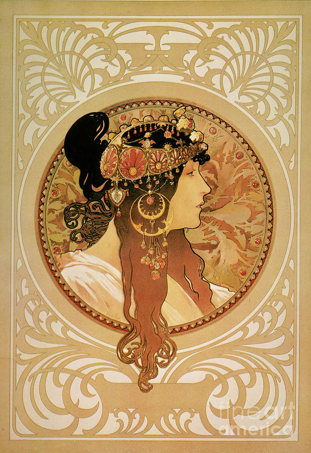 Sarah Bernhardt Poster #1 Photograph by Alphonse Mucha