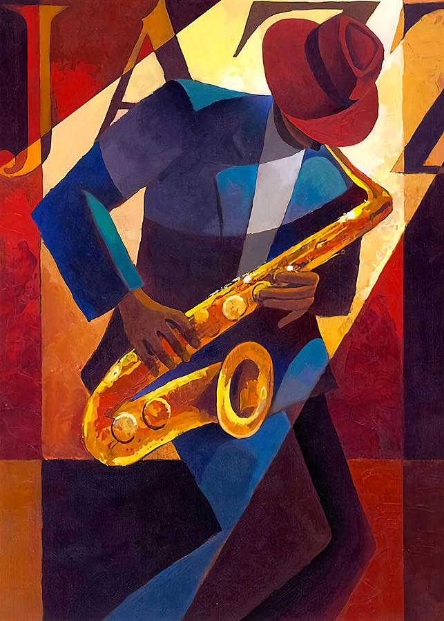 Saxophone Saxophone Man Art Saxophonist T Digital Art By Gambrel Temple Fine Art America