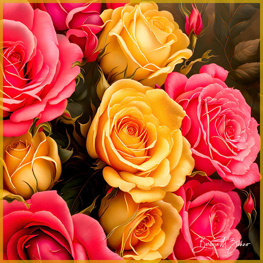 Rose Photograph - Say it with Roses #2 by Barbara Zahno