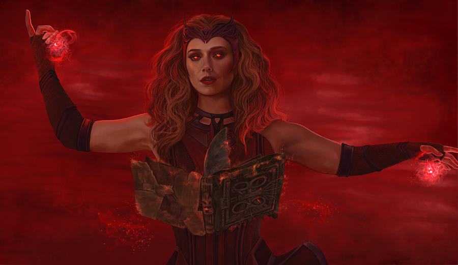 Superhero Digital Art - Scarlet Witch #1 by Alana Meyers