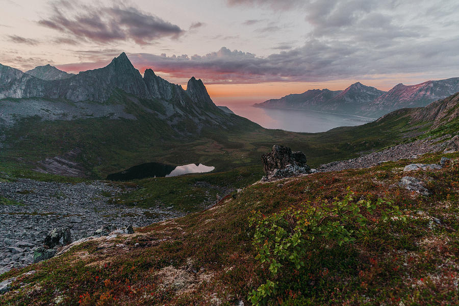 Scenic view of Segla mountain on Senja island #1 Photograph by Oleh_Slobodeniuk