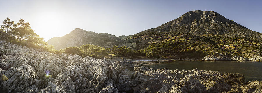 Scenic view, Pagondas, Samos, Greece #1 Photograph by Manuel Sulzer