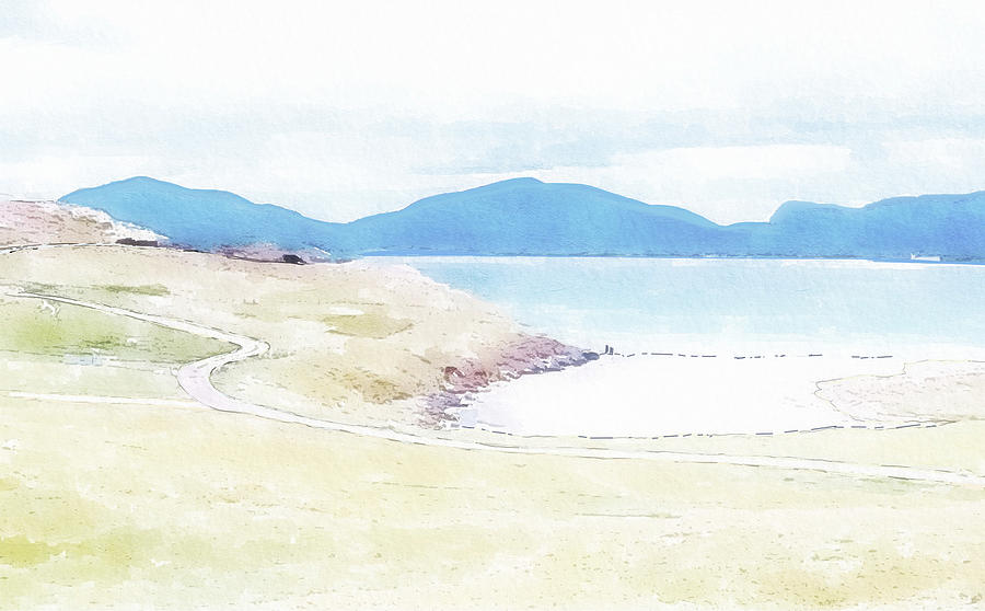 Scottish West Coast Beach Digital Art by John Mckenzie