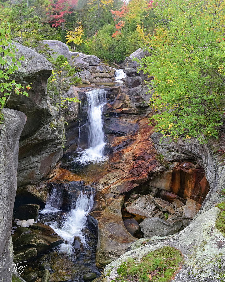 Screw Auger Falls in Maine #1 Photograph by Jim Lozouski - Fine Art America