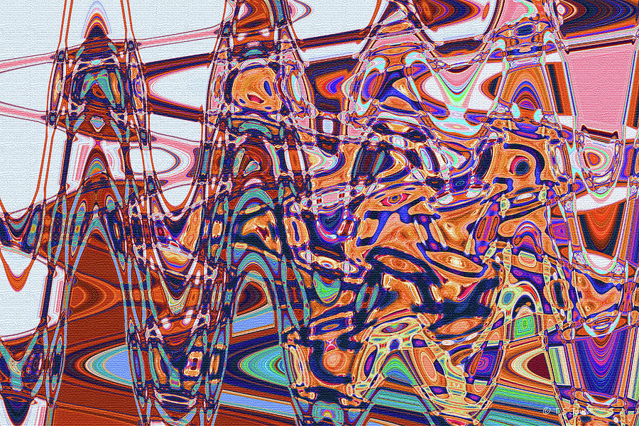 Sea Lions Abstract  #1 Digital Art by Tom Janca