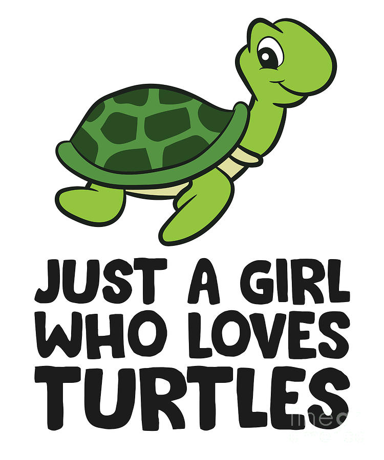 Sea Turtle Girl Just a Girl Who Loves Turtles Tapestry - Textile by EQ ...