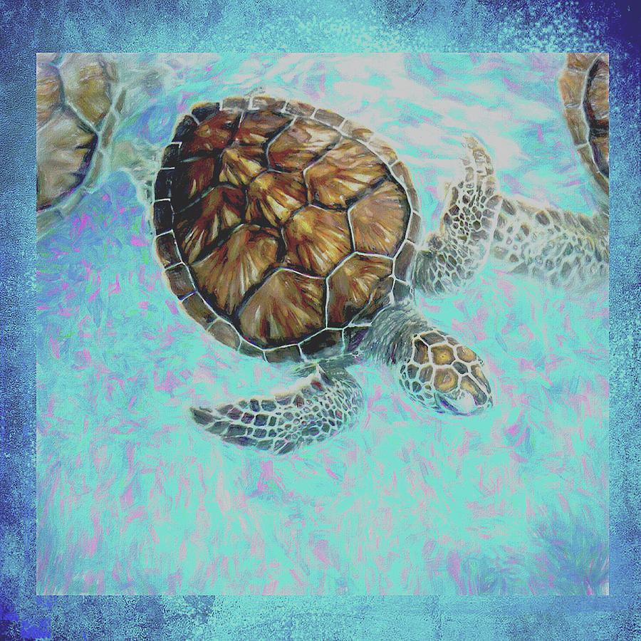 Sea Turtle Digital Art by Steven Parker - Fine Art America