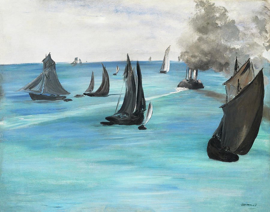 Edouard Manet Painting - Sea View, Calm Weather #1 by Art Dozen