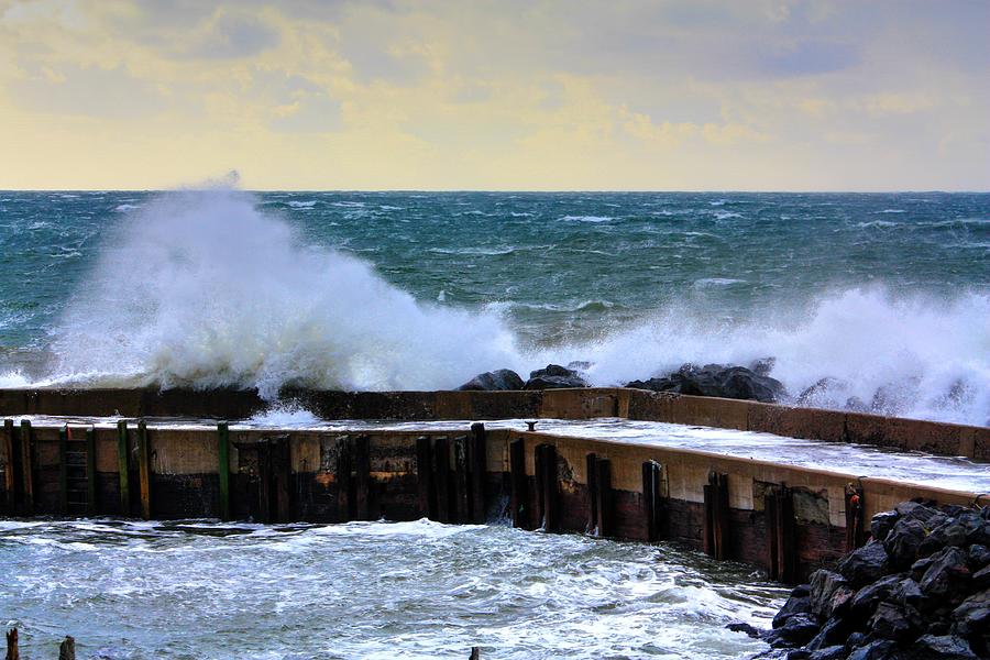 Sea Wall  #1 Photograph by David Matthews