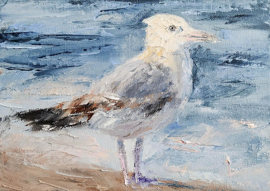 Seagull Bird Painting Painting By Iryna Khort 