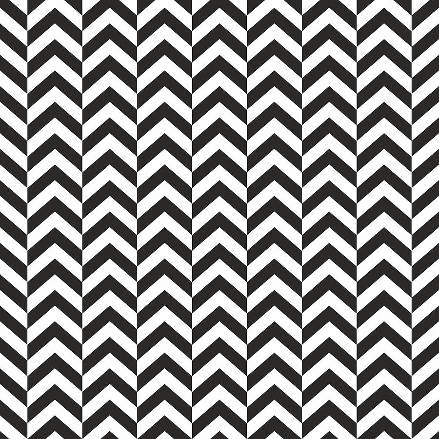 Seamless background pattern - Herringbone Zigzag - wallpaper - vector Illustration #1 Drawing by Poligrafistka