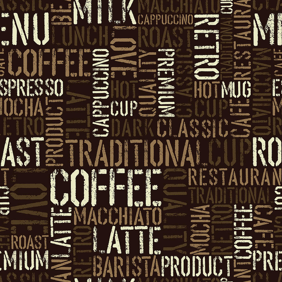 Seamless Coffee Experience Pattern Drawing