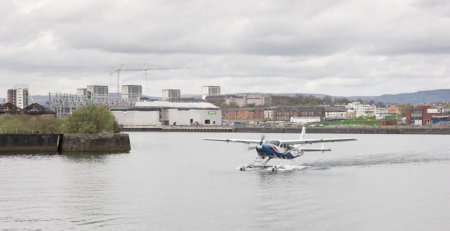 Seaplane On The River Clyde In Glasgow #1 Photograph by Theasis