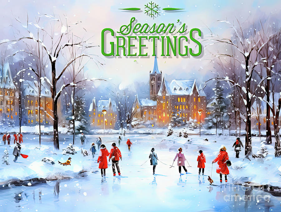Seasons Greetings  #2 Digital Art by Elaine Manley